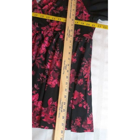 Torrid Chiffon Babydoll Sheer Sleeve Balloon Wrist Blouse Size 2 / 2X - Picture 7 of 7